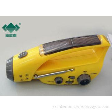 Handheld Survival Led Rechargeable Dynamo Flashlight Radio